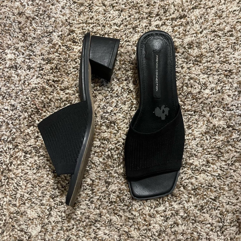 French Connection black mules